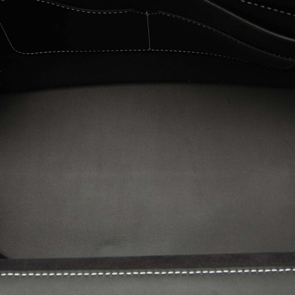 Burberry Pocket Bag Handbag Shoulder White Black Leather - Picture 4 of 7